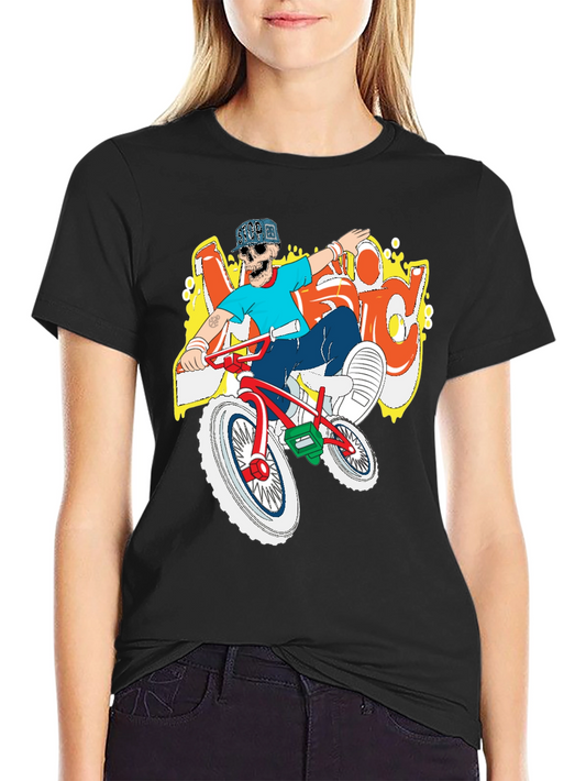 BMX Rider Skeleton Graphic Tee