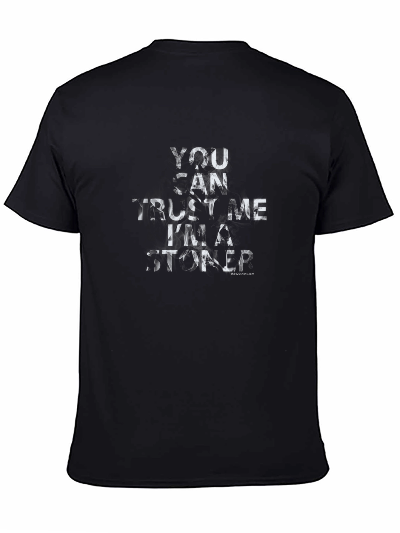 Trust Me Stoner Graphic Tee - Black Casual T-Shirt