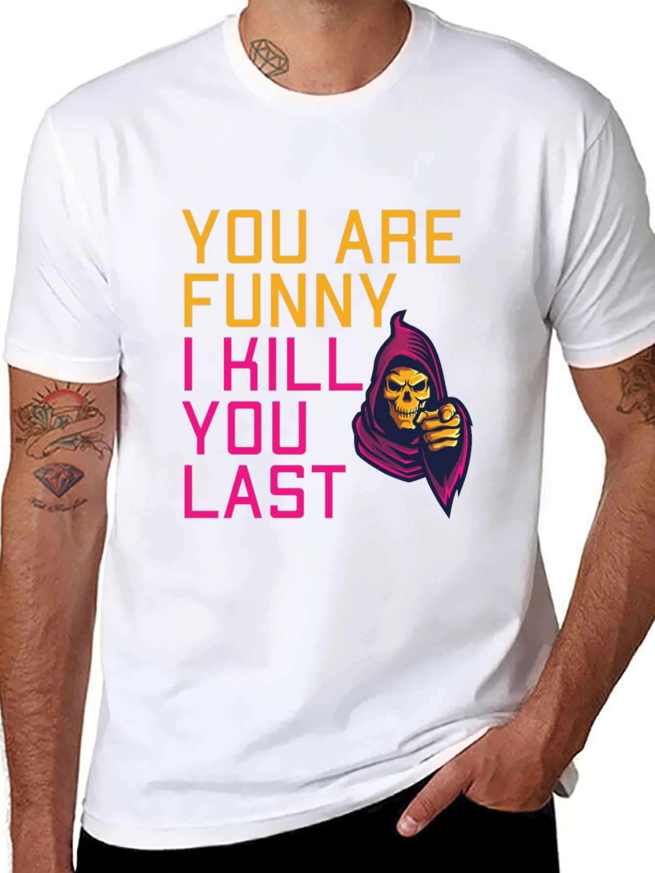 Funny You Last Grim Reaper Graphic Tee
