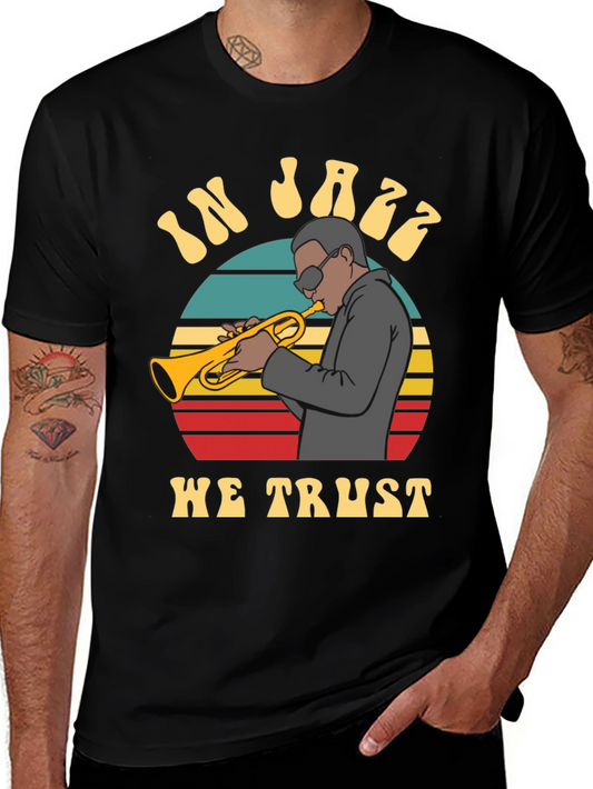 In Jazz We Trust Graphic T-Shirt