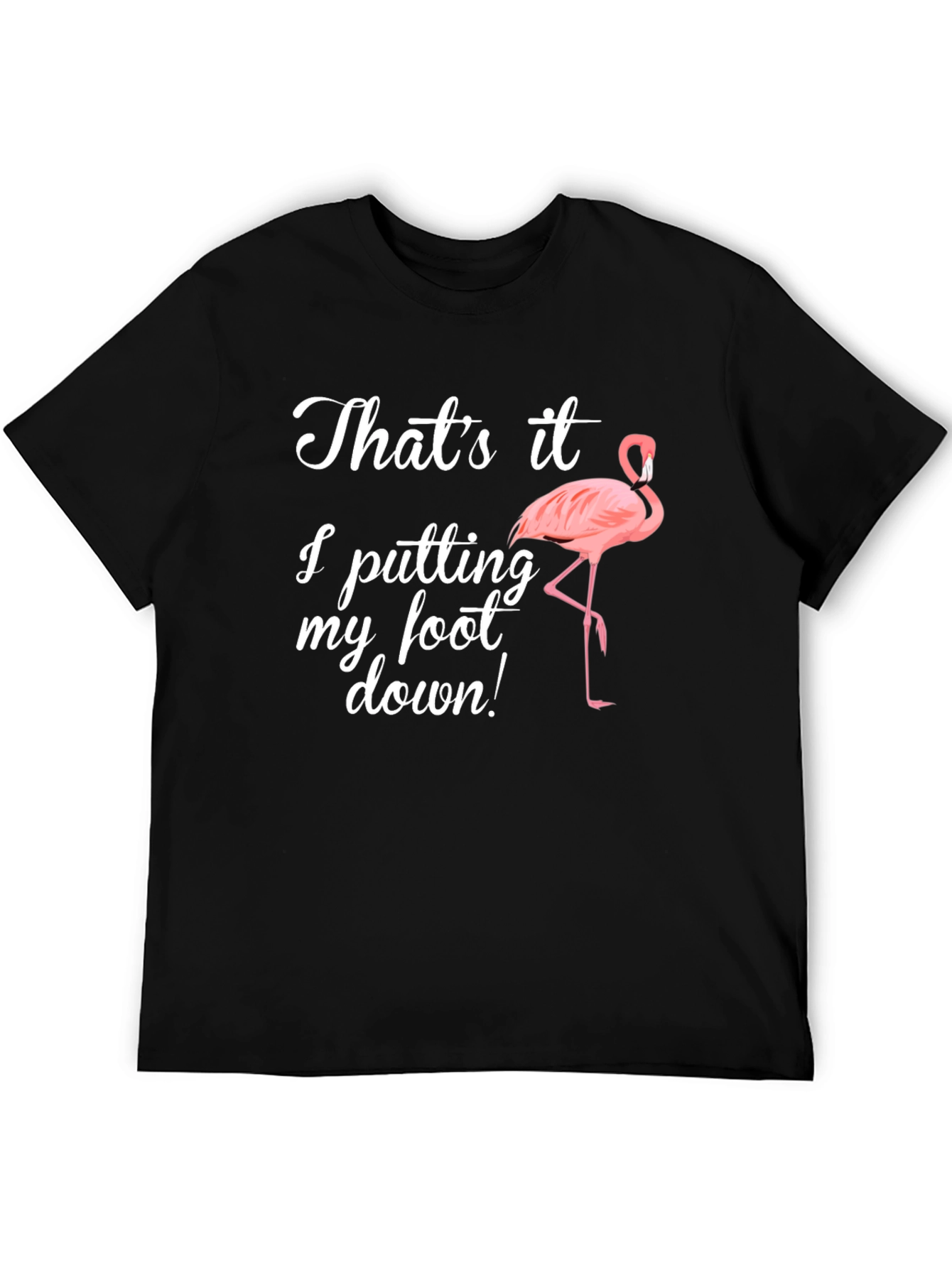 Funny Flamingo Foot Down T-Shirt