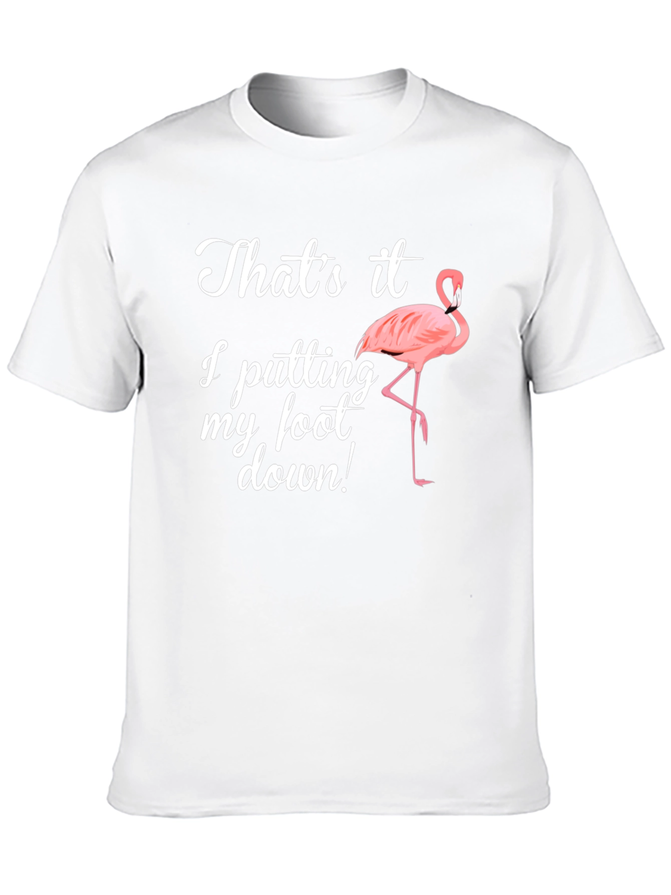 Funny Flamingo Foot Down T-Shirt