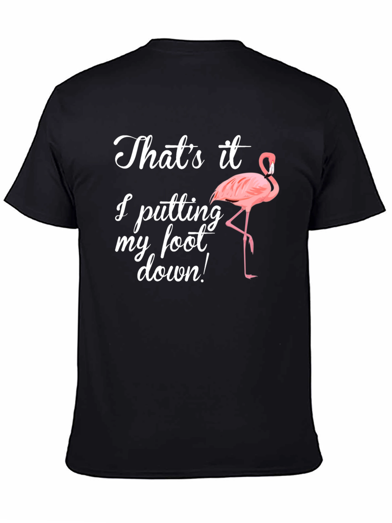 Funny Flamingo Foot Down T-Shirt