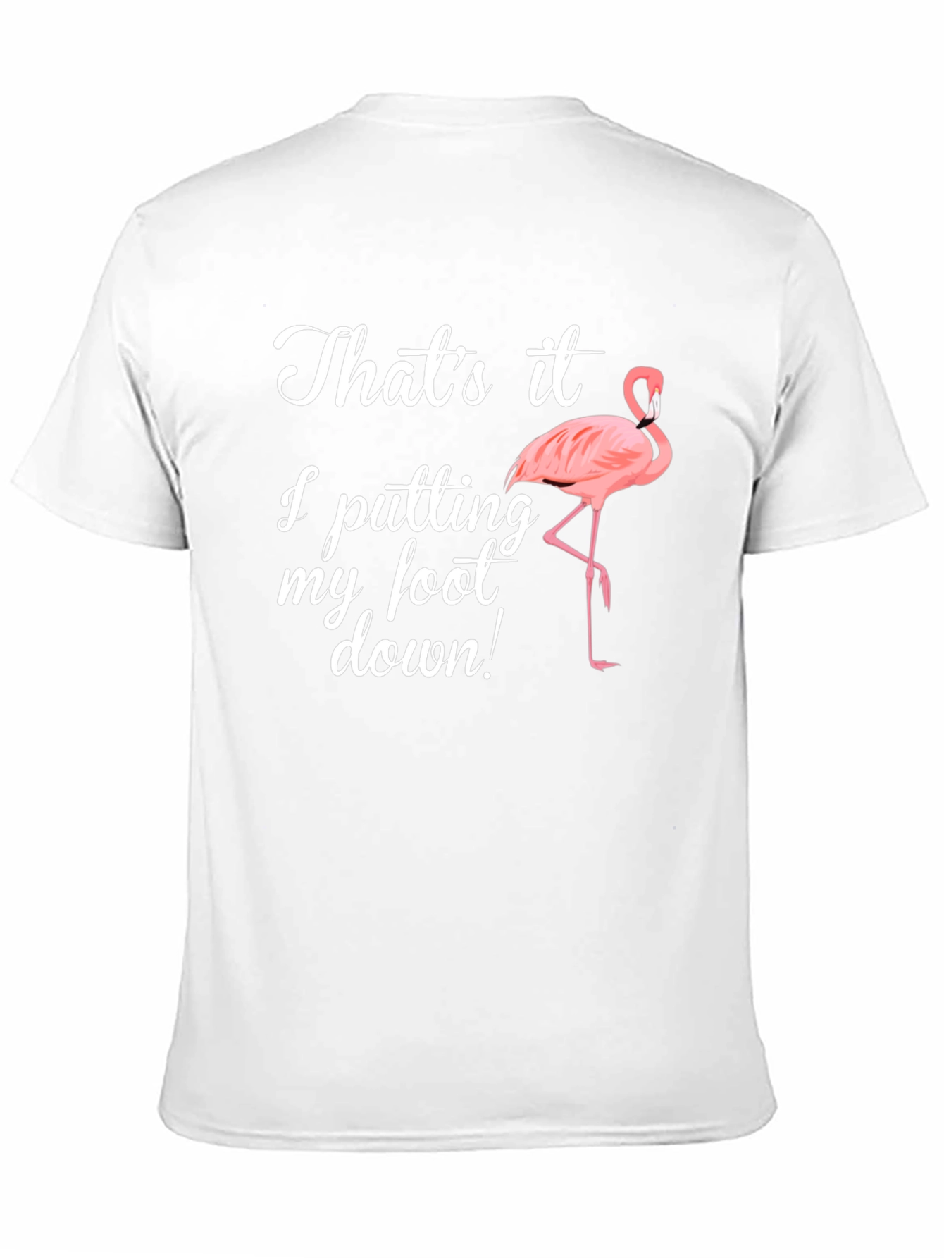 Funny Flamingo Foot Down T-Shirt