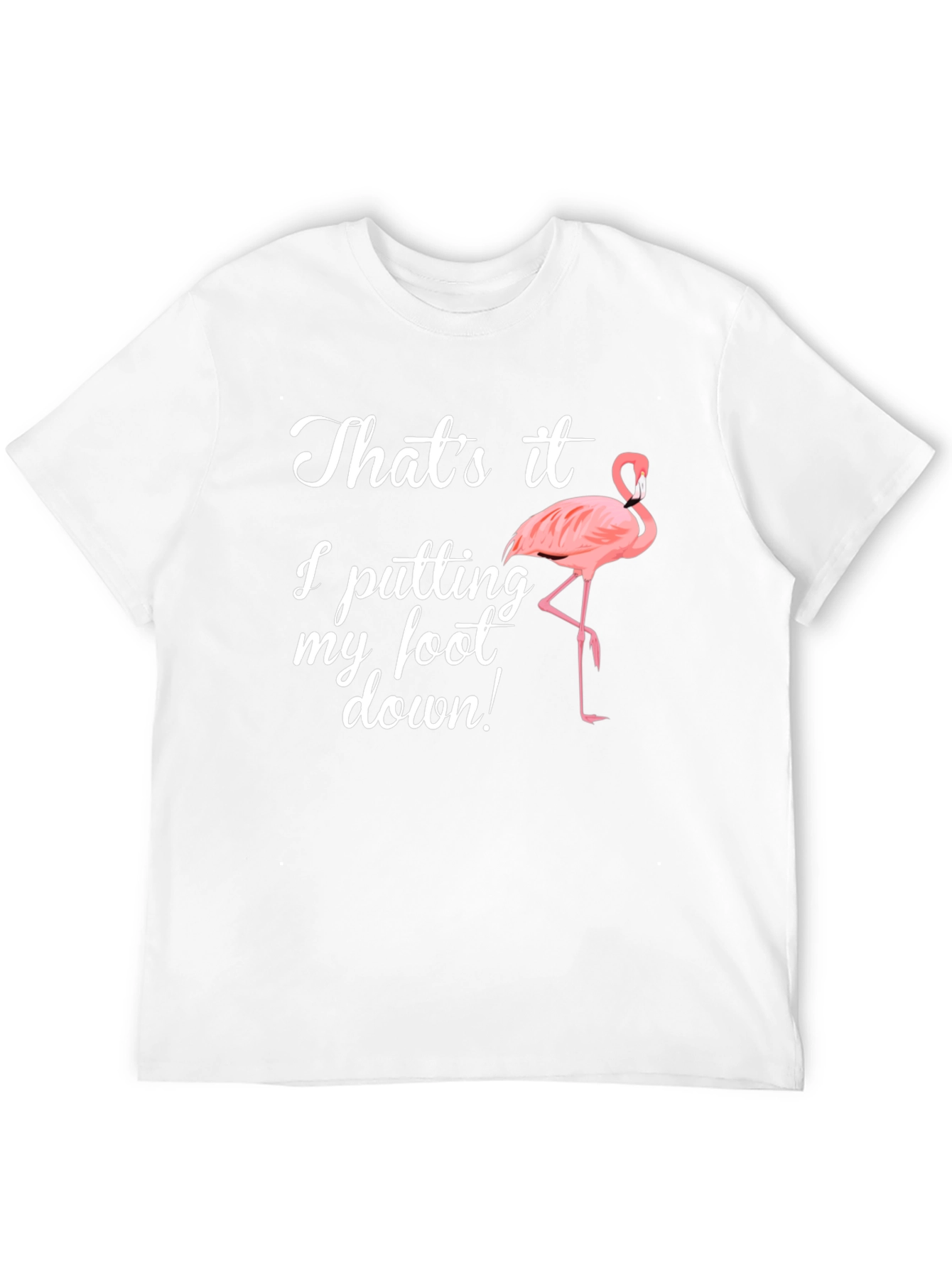 Funny Flamingo Foot Down T-Shirt