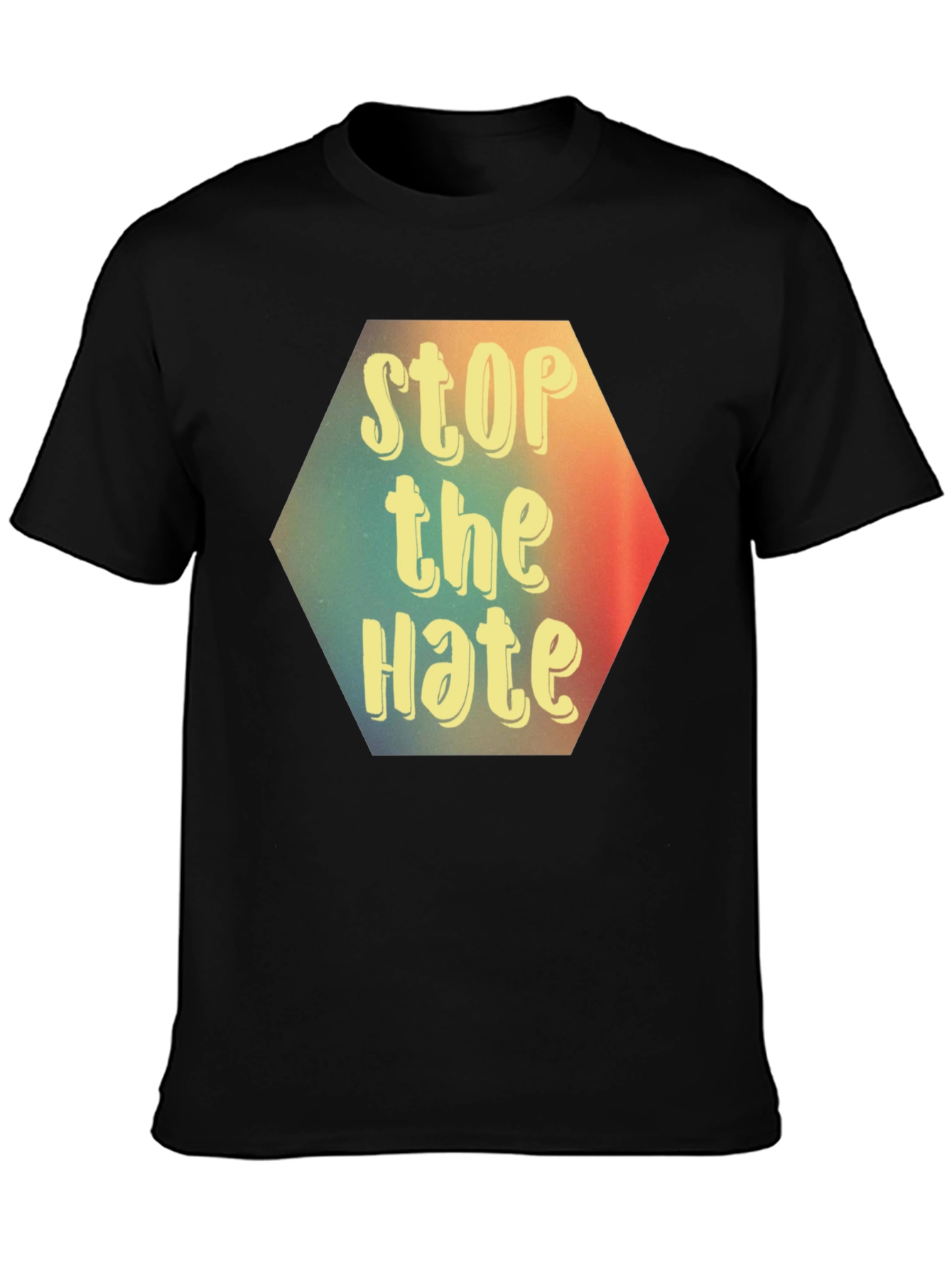 Stop the Hate Graphic Tee - Black Unisex T-Shirt