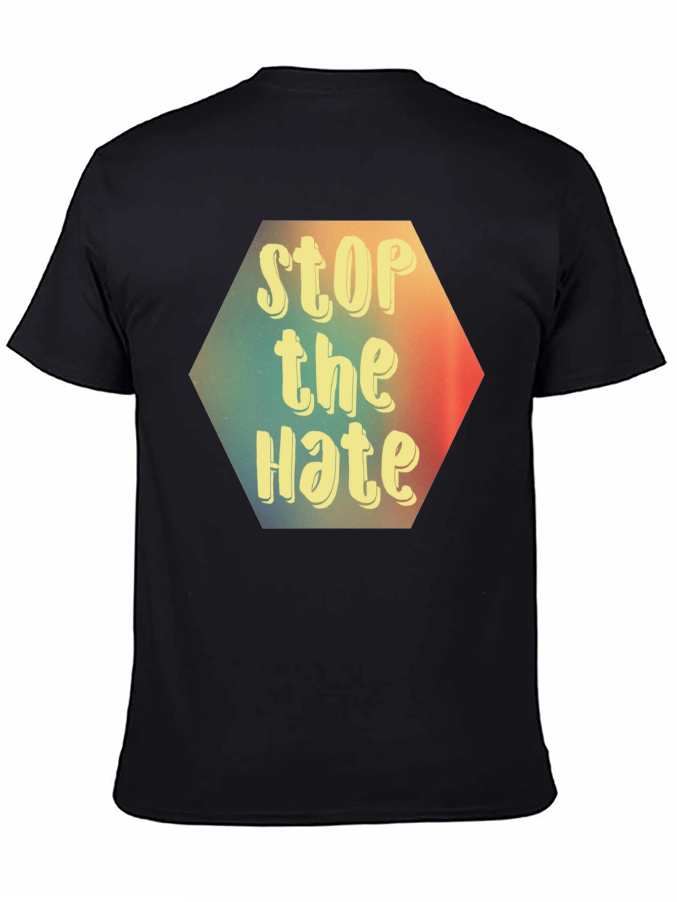 Stop the Hate Graphic Tee - Black Unisex T-Shirt
