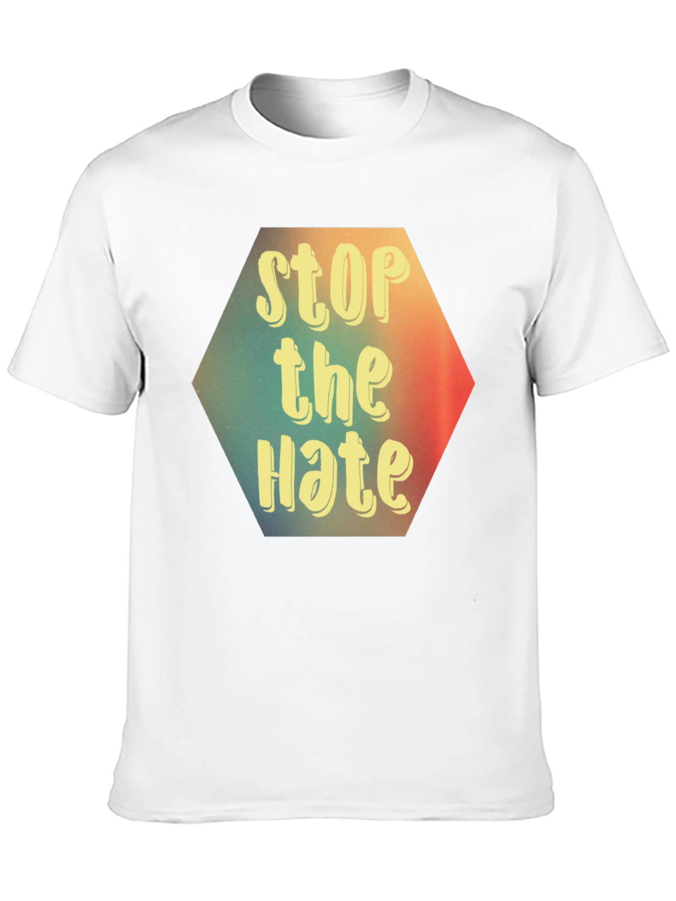 Stop the Hate Graphic Tee - Black Unisex T-Shirt