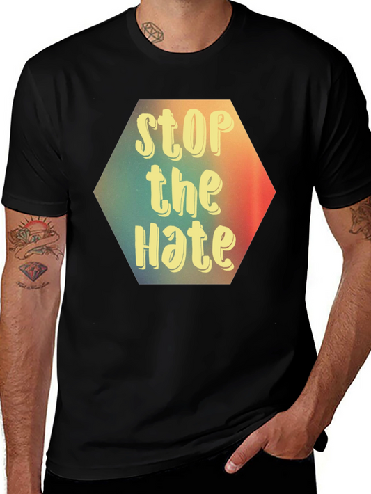 Stop the Hate Graphic Tee - Black Unisex T-Shirt