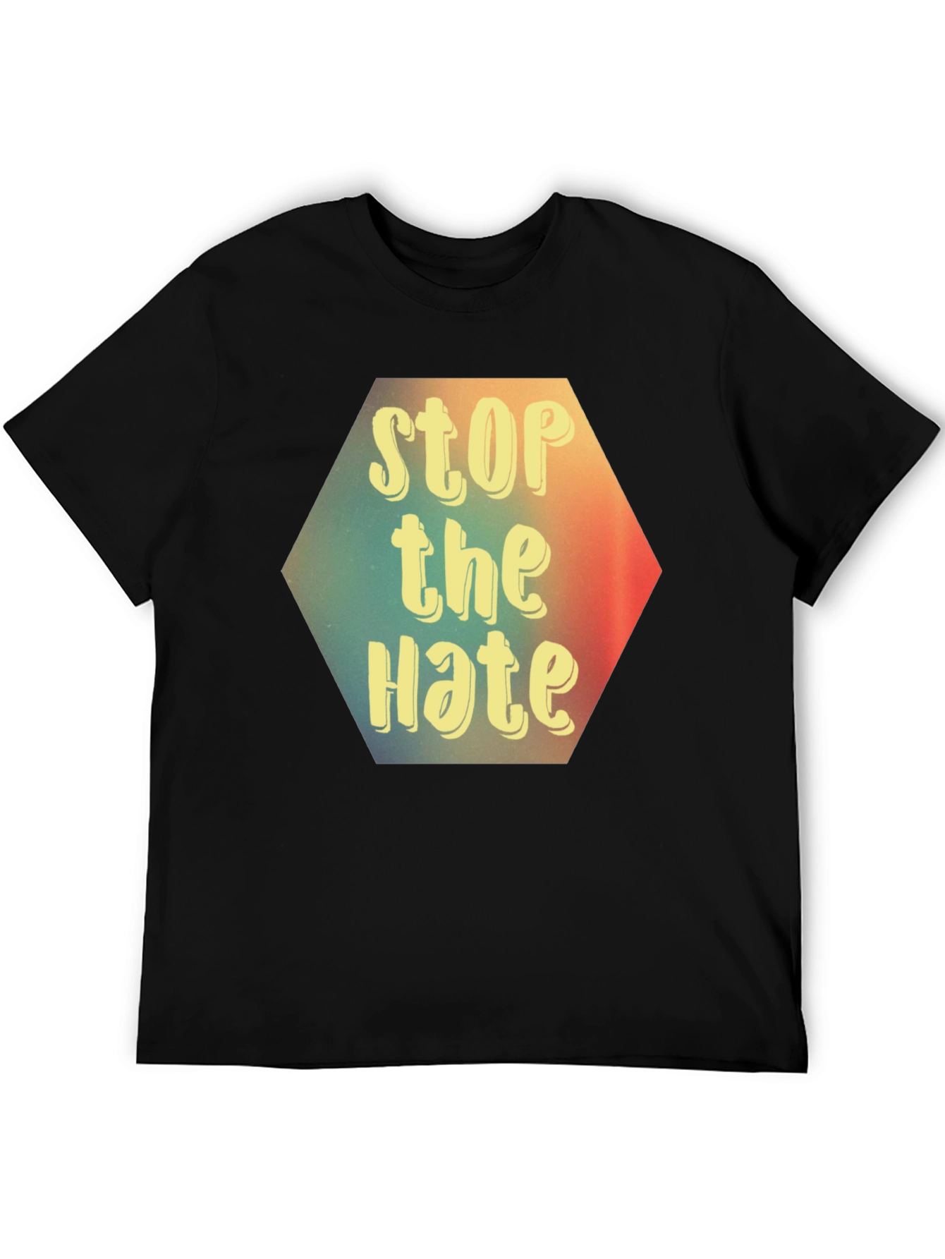 Stop the Hate Graphic Tee - Black Unisex T-Shirt