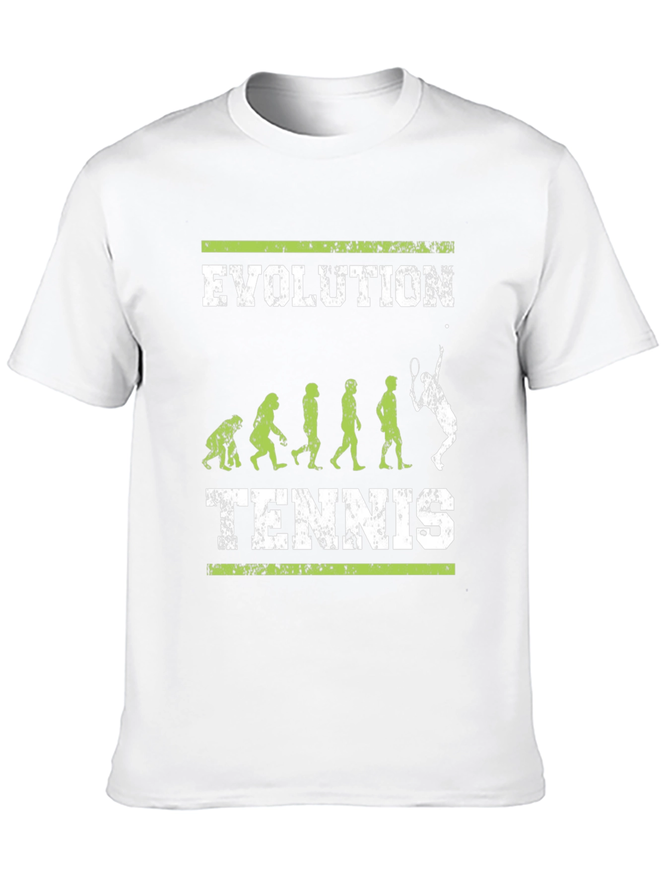 Evolution of Tennis Black Graphic T-Shirt