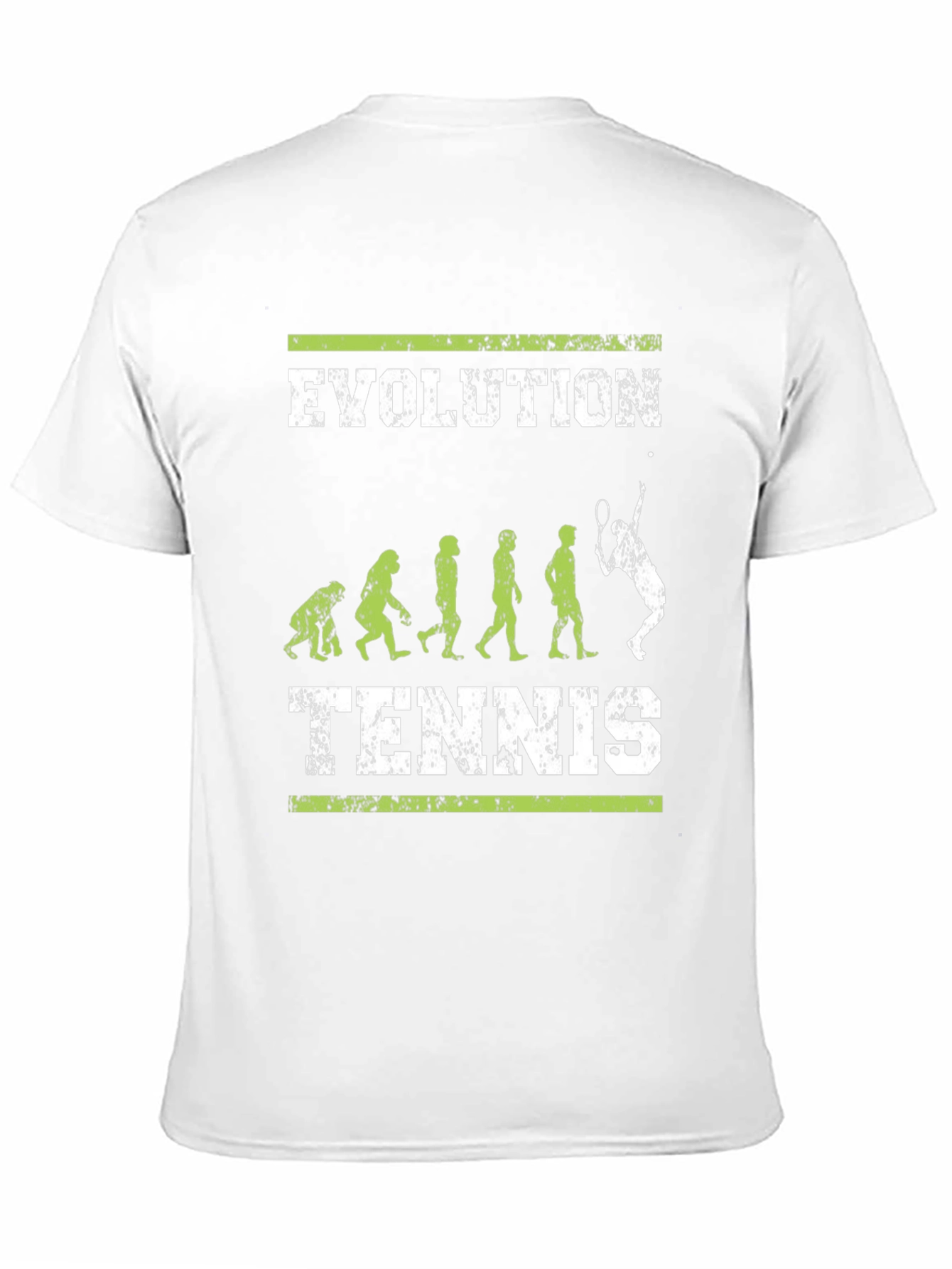 Evolution of Tennis Black Graphic T-Shirt