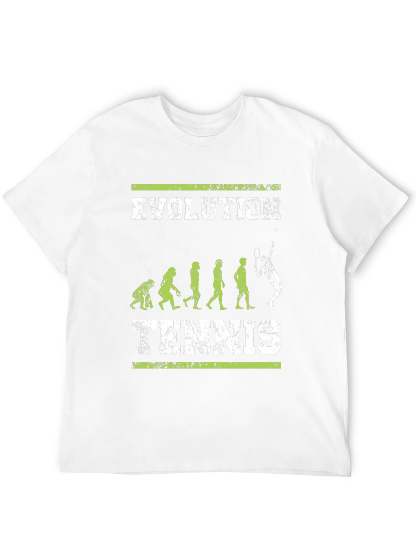 Evolution of Tennis Black Graphic T-Shirt