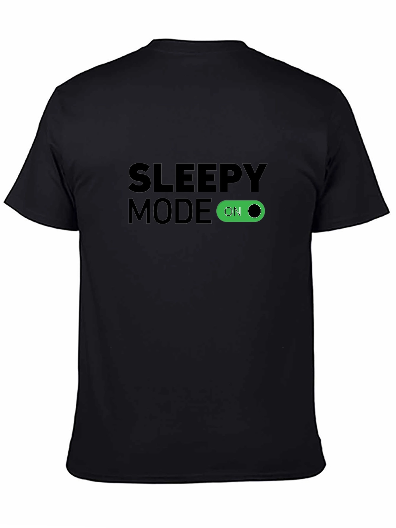 Sleepy Mode On Black T-Shirt