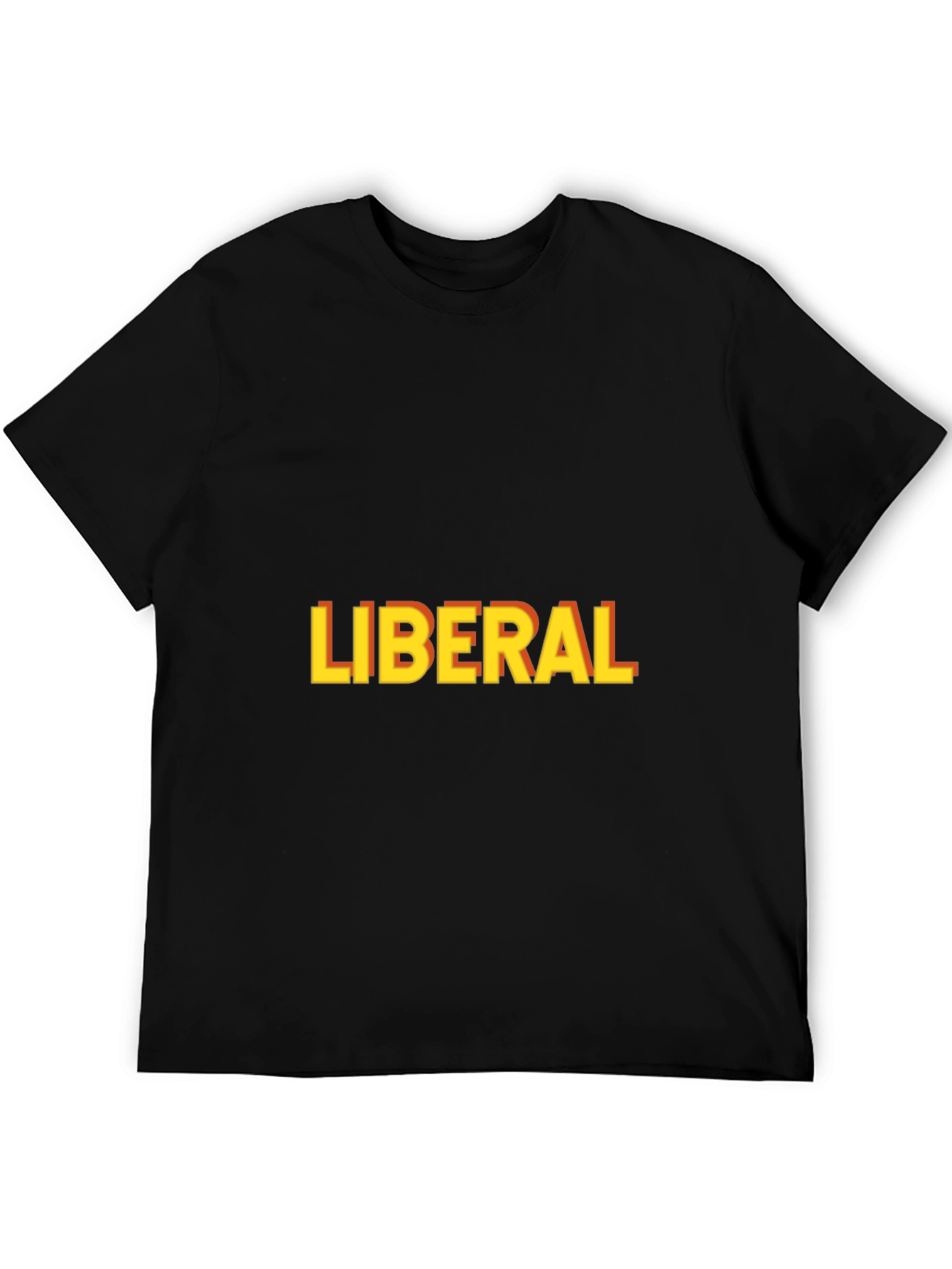 Liberal Graphic Print T-Shirt - Black