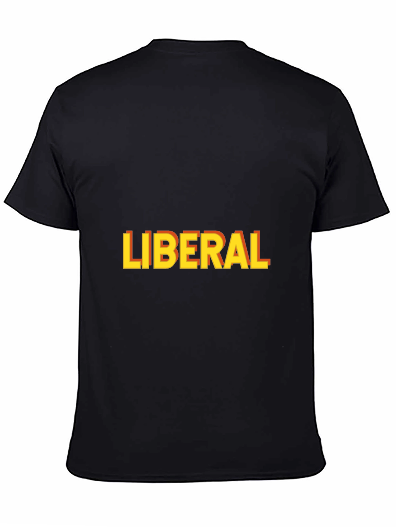 Liberal Graphic Print T-Shirt - Black
