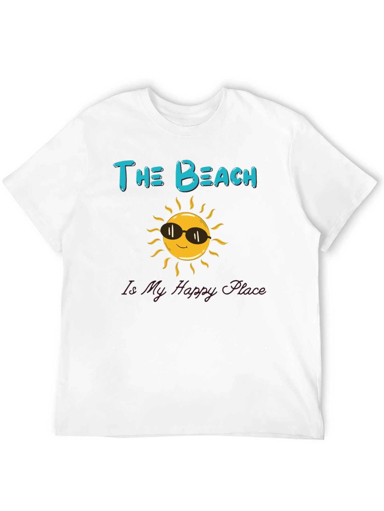 The Beach Is My Happy Place Graphic T-Shirt