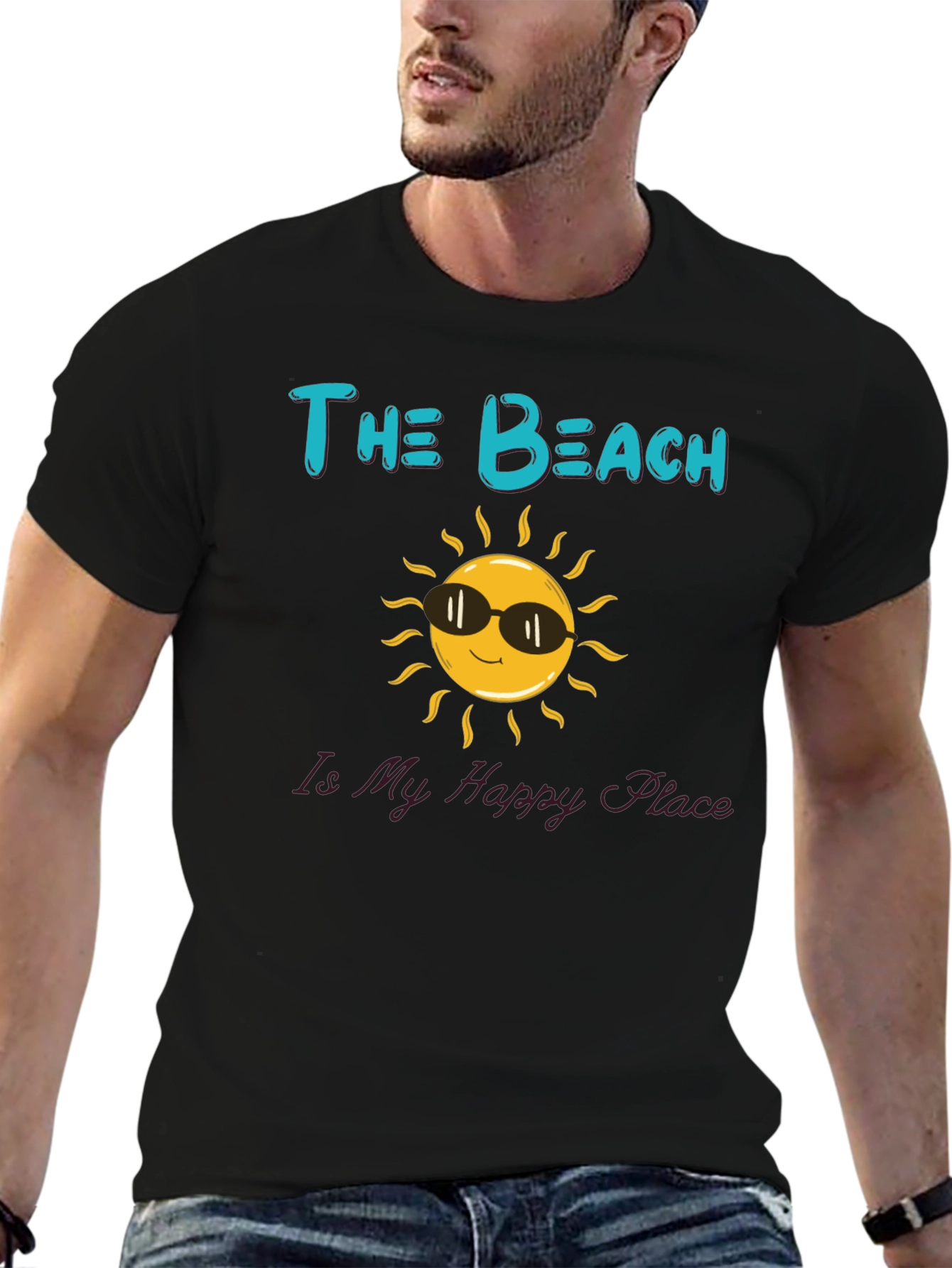 The Beach Is My Happy Place Graphic T-Shirt