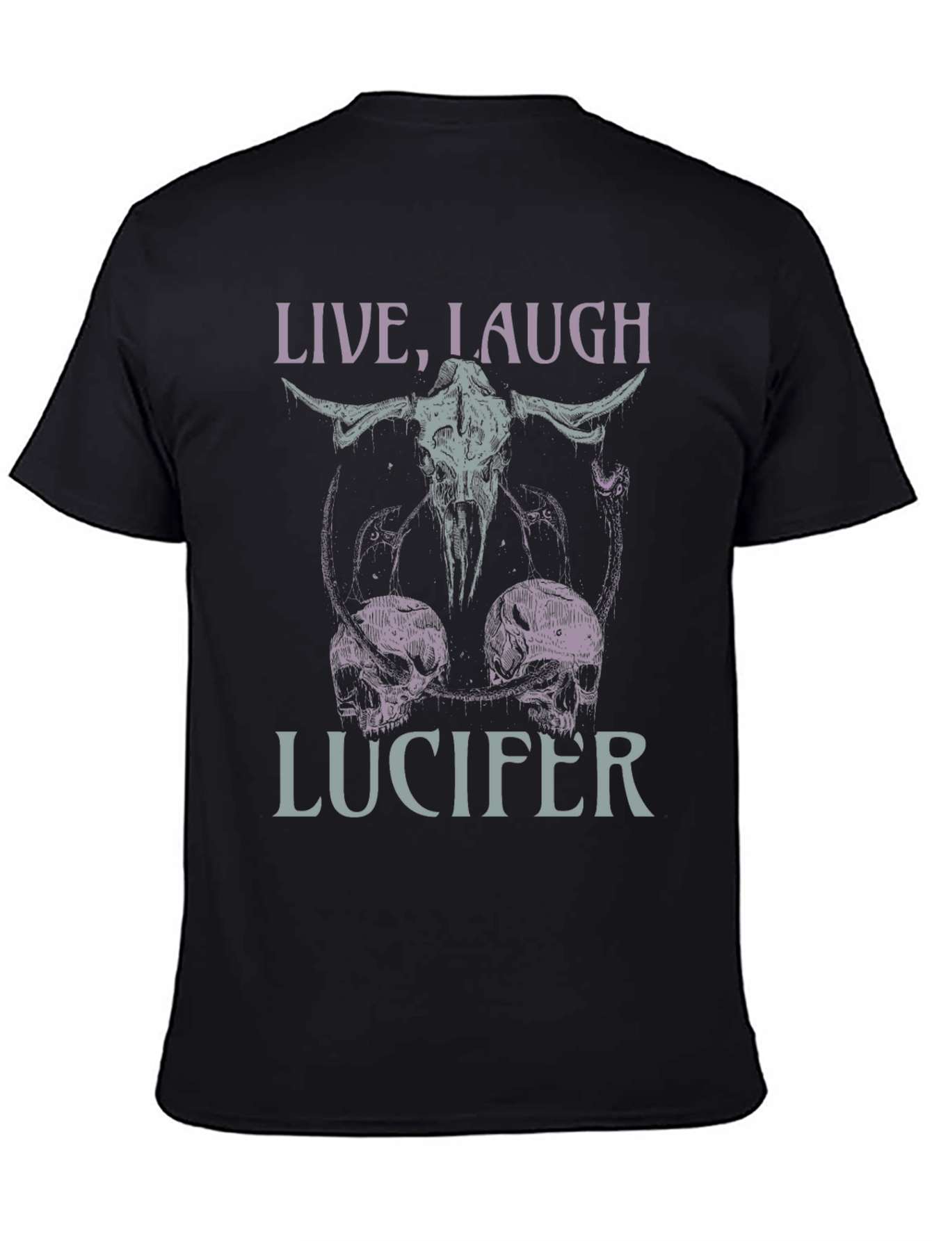 Live Laugh Lucifer Graphic Tee - Black