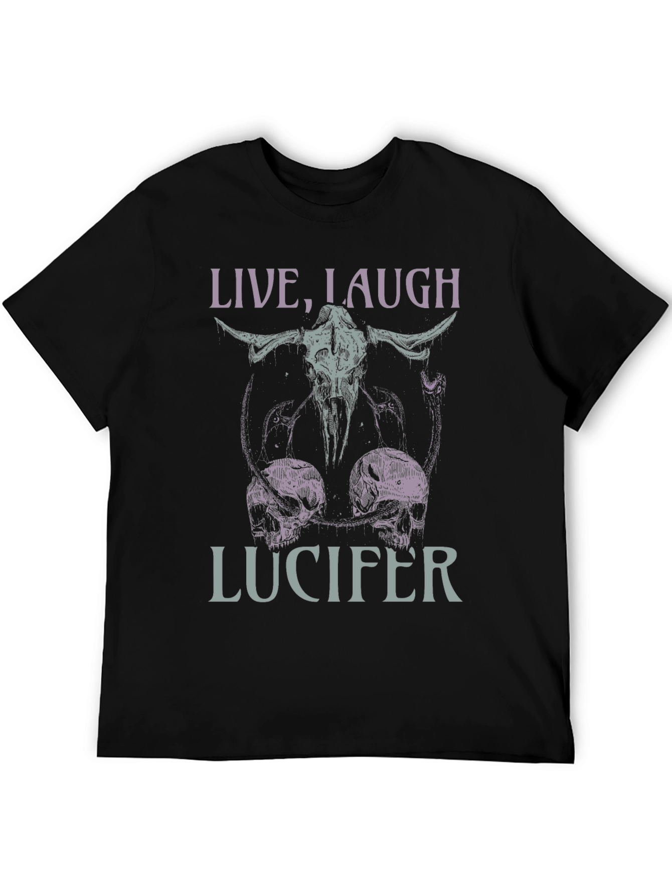 Live Laugh Lucifer Graphic Tee - Black