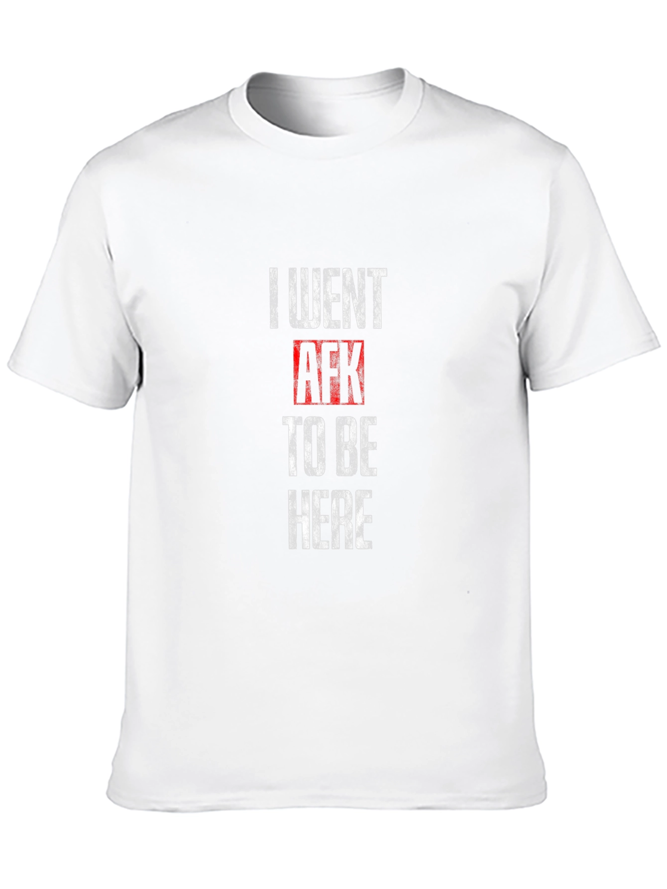 I Went AFK To Be Here Black T-Shirt