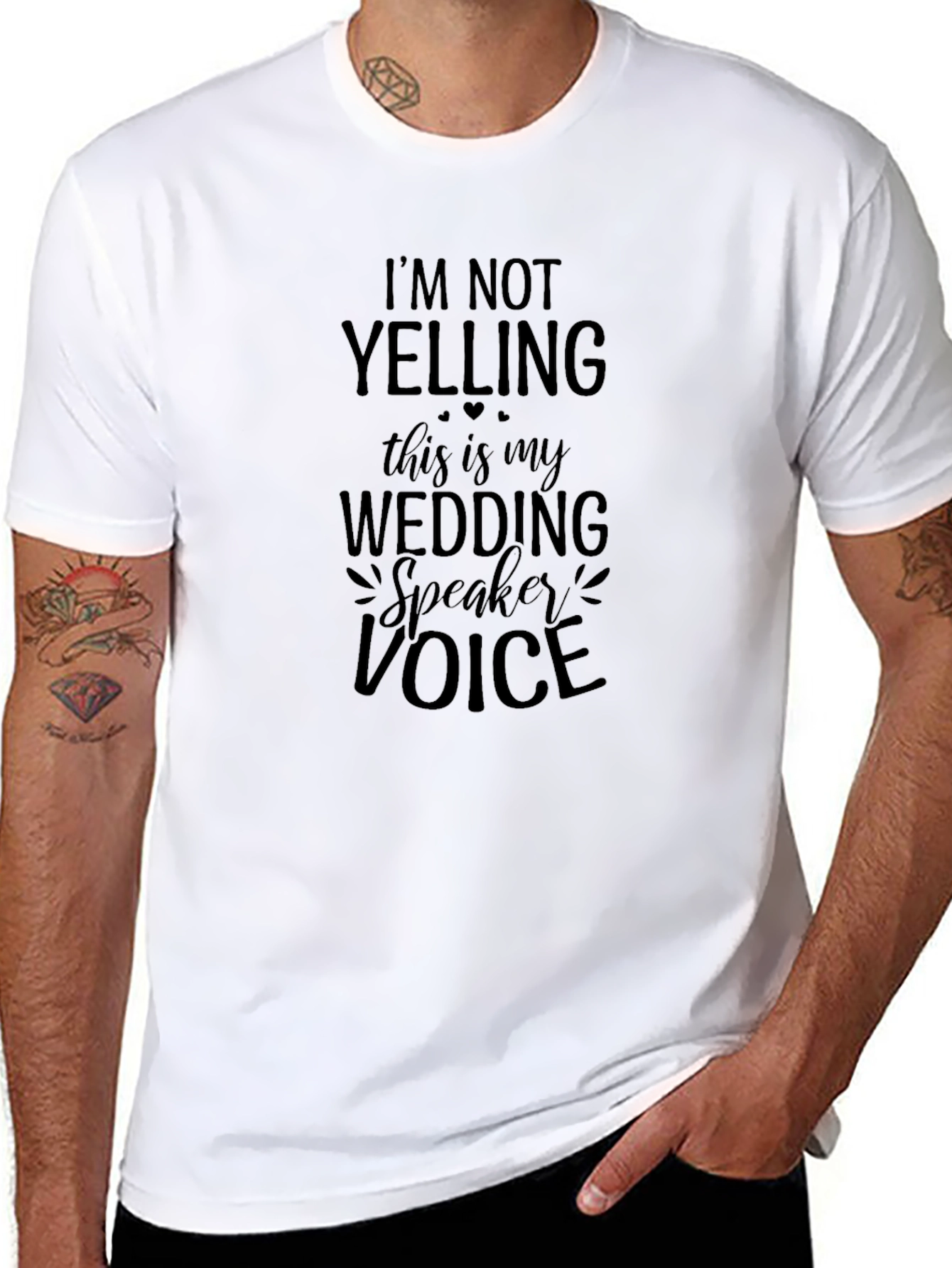Wedding Speaker Voice T-Shirt - Funny Wedding Tee