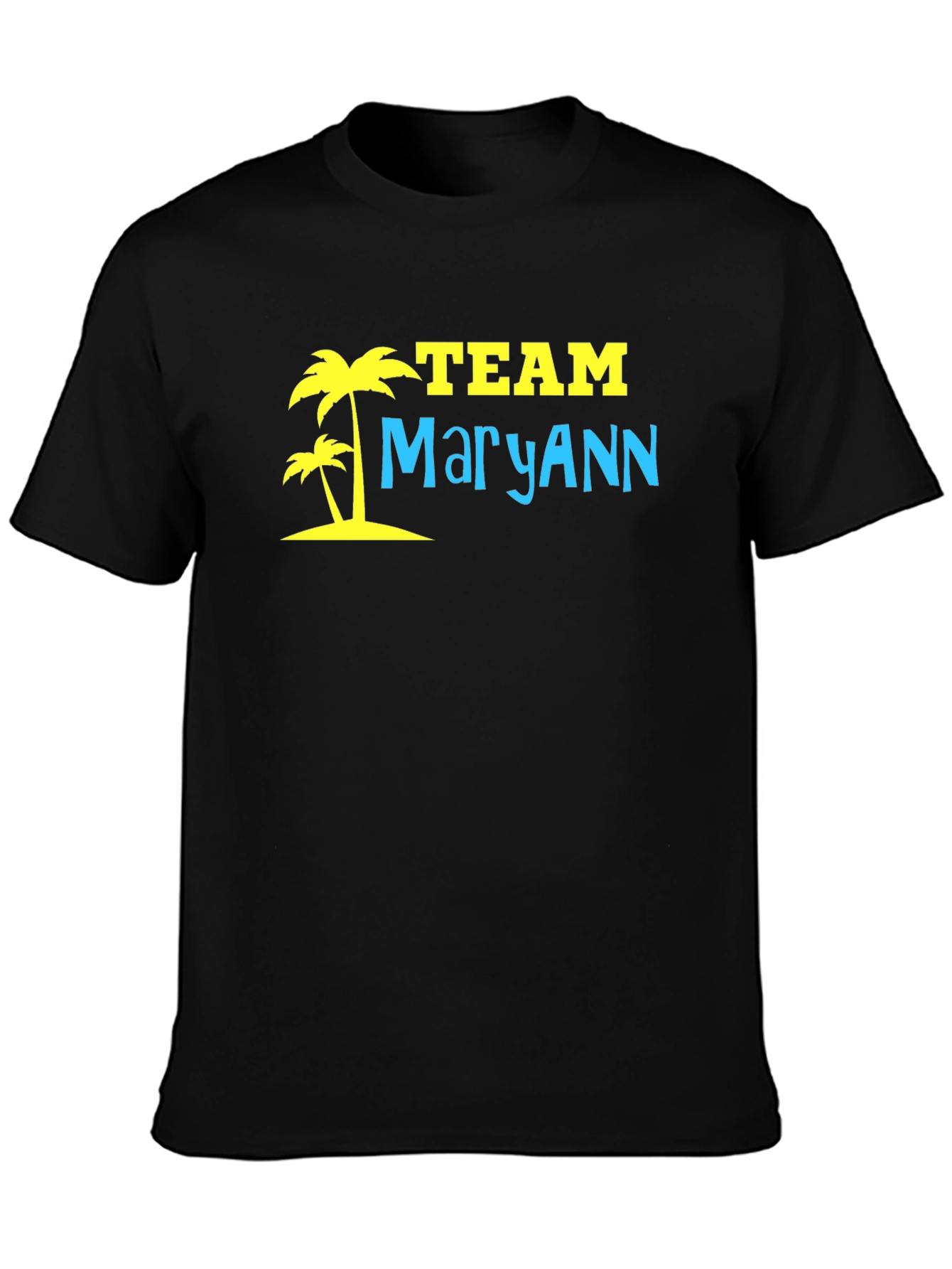 Team MaryAnn Palm Tree T-Shirt - Black