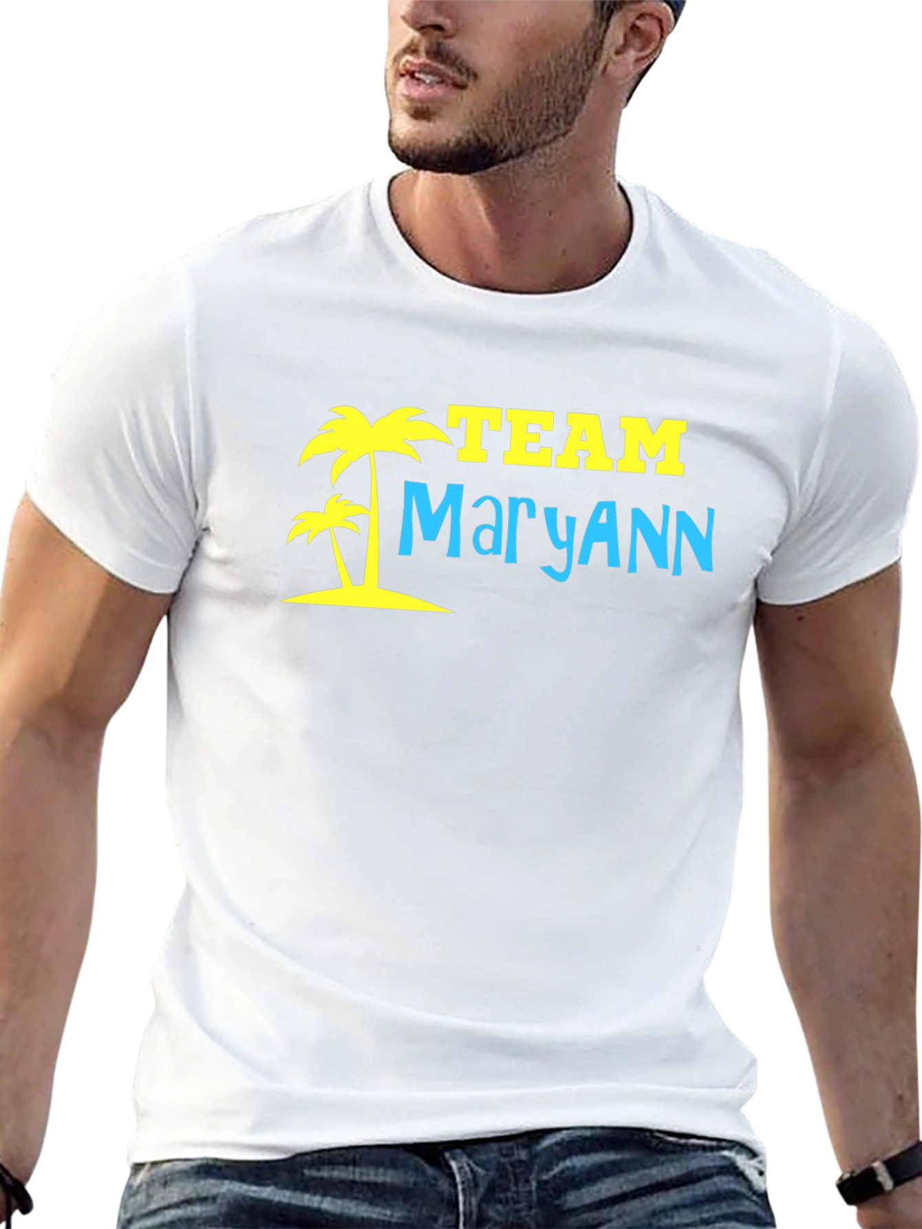 Team MaryAnn Palm Tree T-Shirt - Black