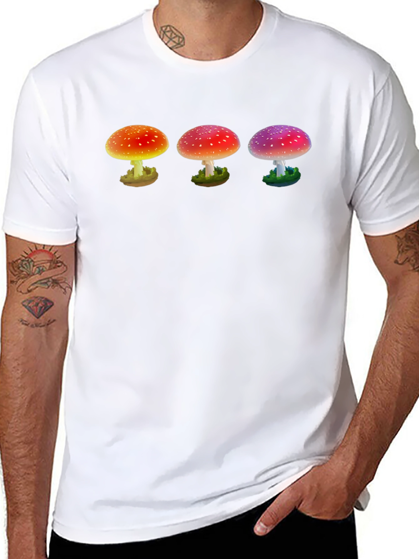 Trippy Mushroom Graphic T-Shirt