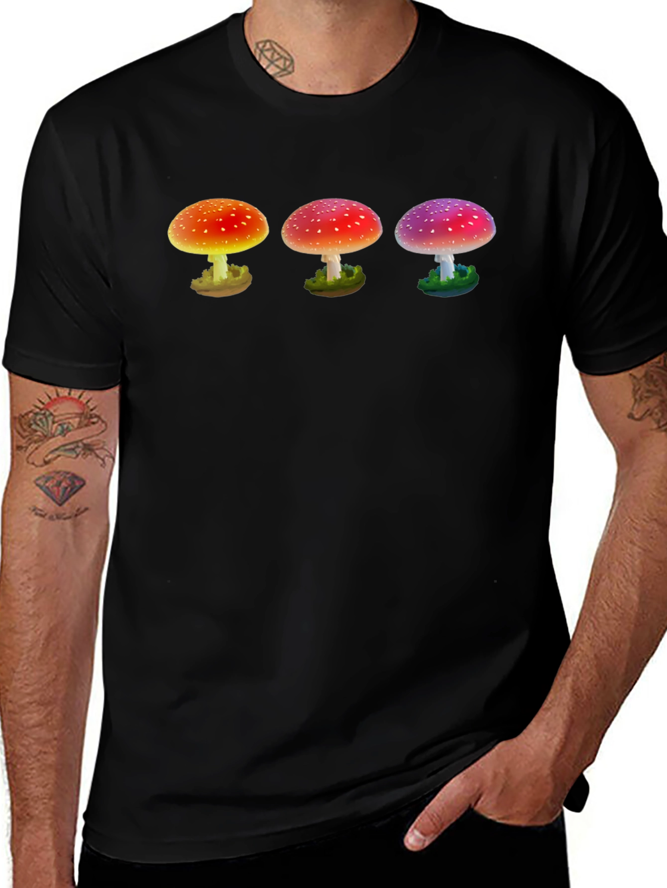 Trippy Mushroom Graphic T-Shirt