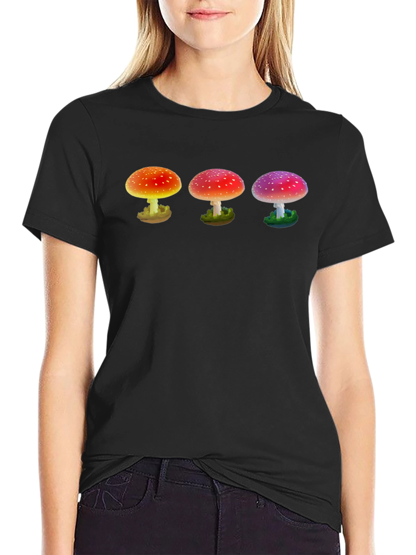 Trippy Mushroom Graphic T-Shirt