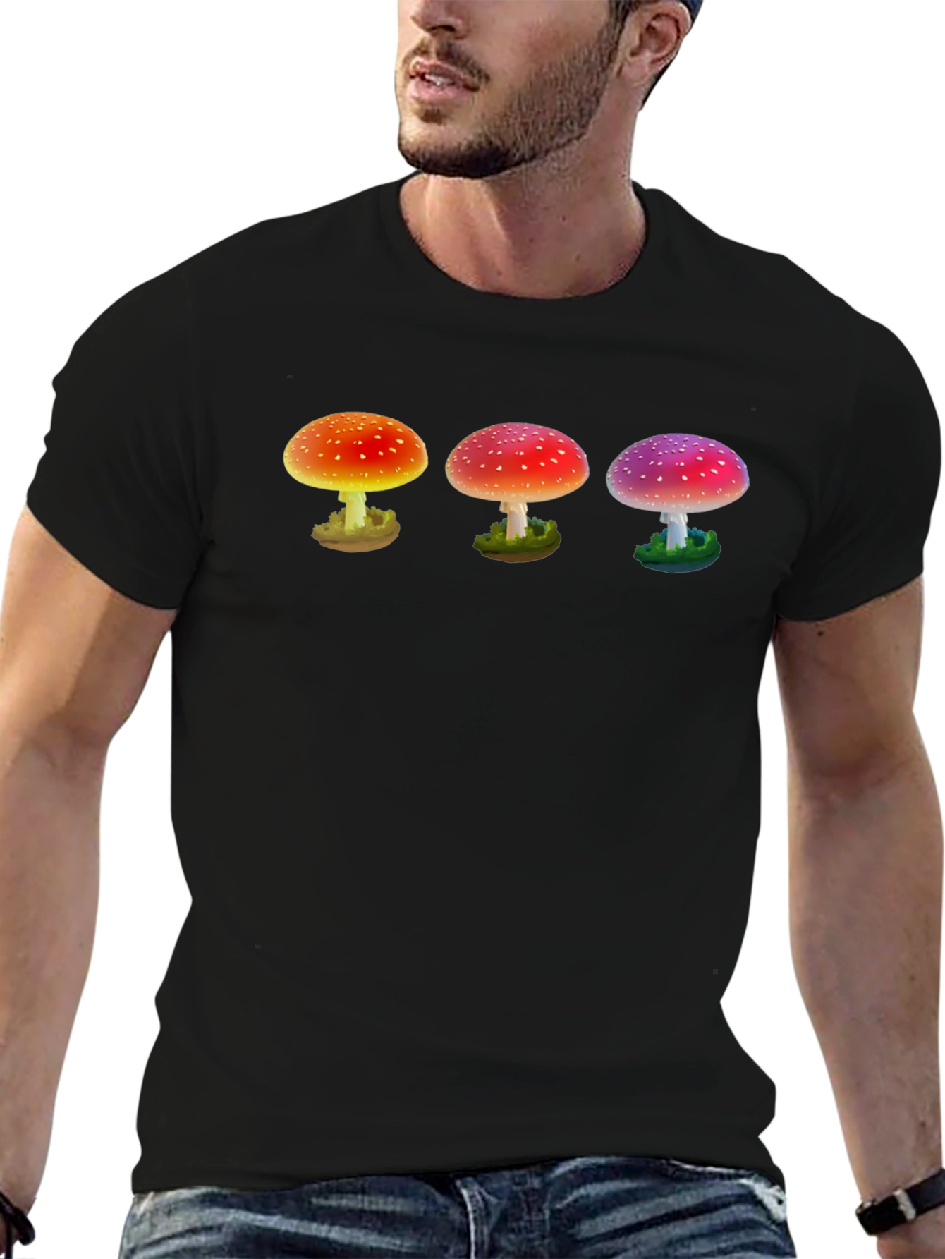 Trippy Mushroom Graphic T-Shirt