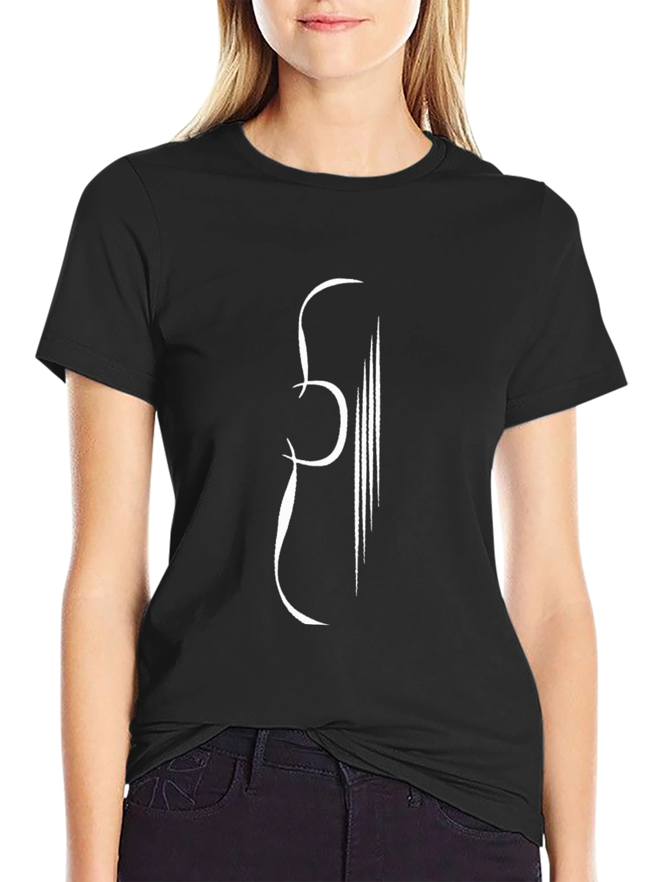 Abstract Guitar Graphic Tee - Stylish Music Lover Shirt