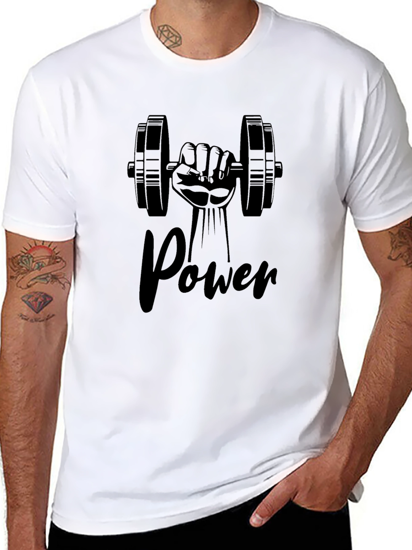 Power Gym T-Shirt - Weightlifting Design