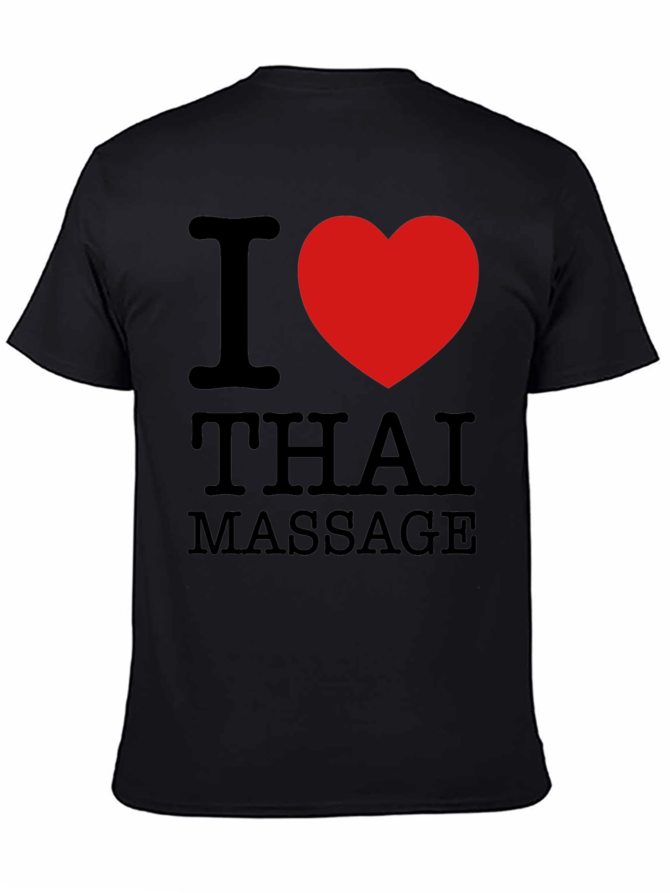 I Heart Thai Massage Black T-Shirt
