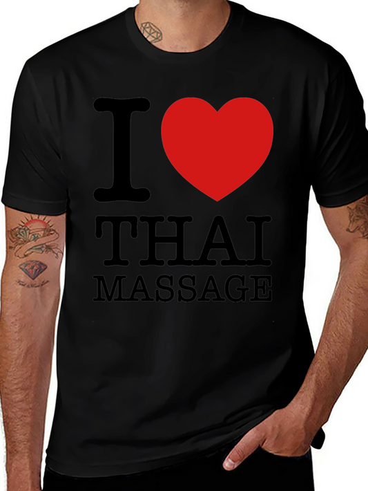 I Heart Thai Massage Black T-Shirt