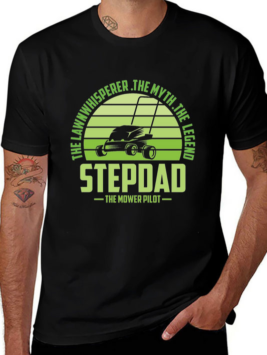 Stepdad The Mower Pilot Graphic Tee