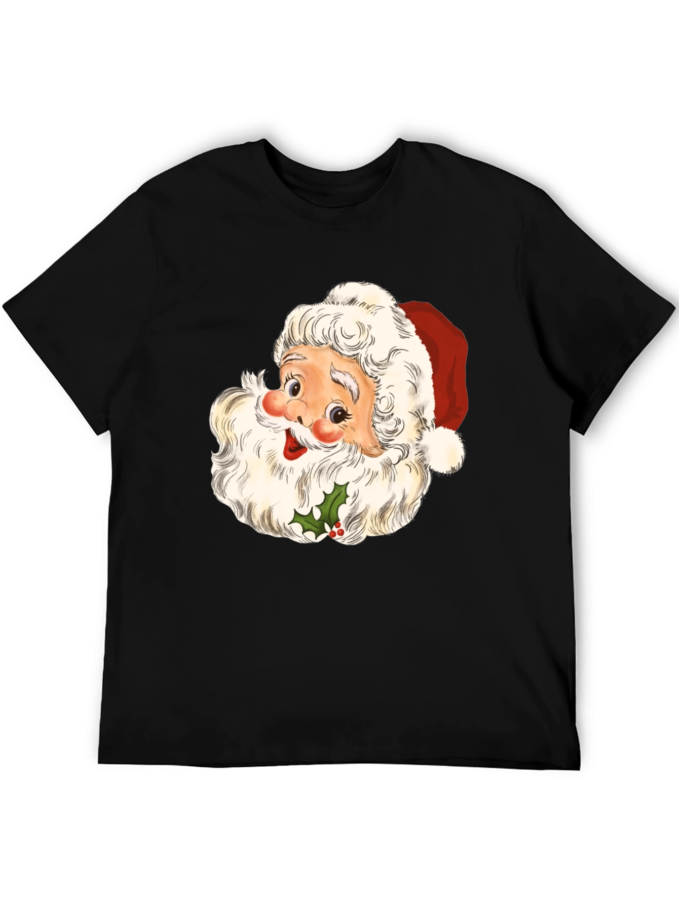 Santa Graphic Tee - Holiday Cheer T-Shirt