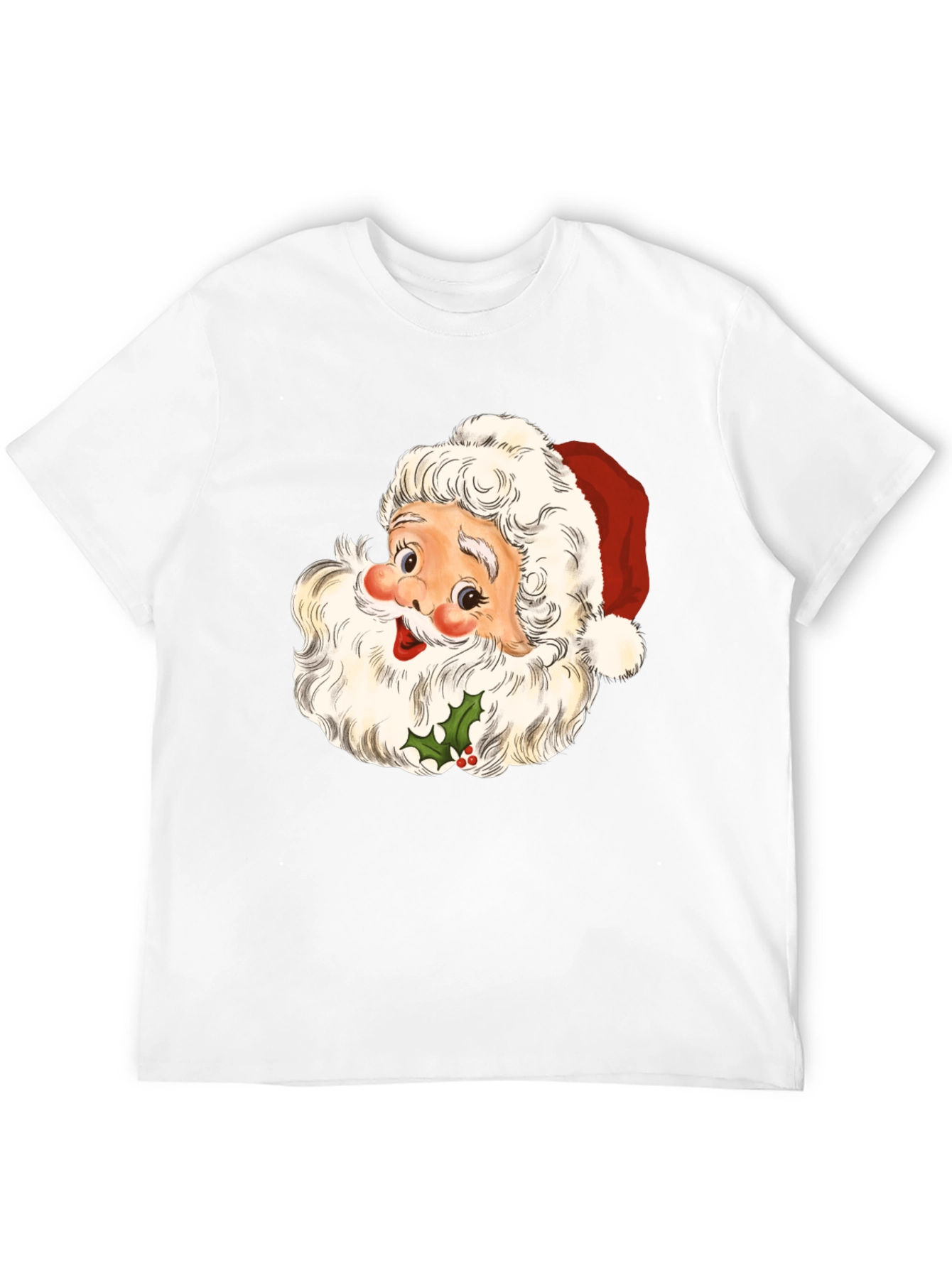 Santa Graphic Tee - Holiday Cheer T-Shirt