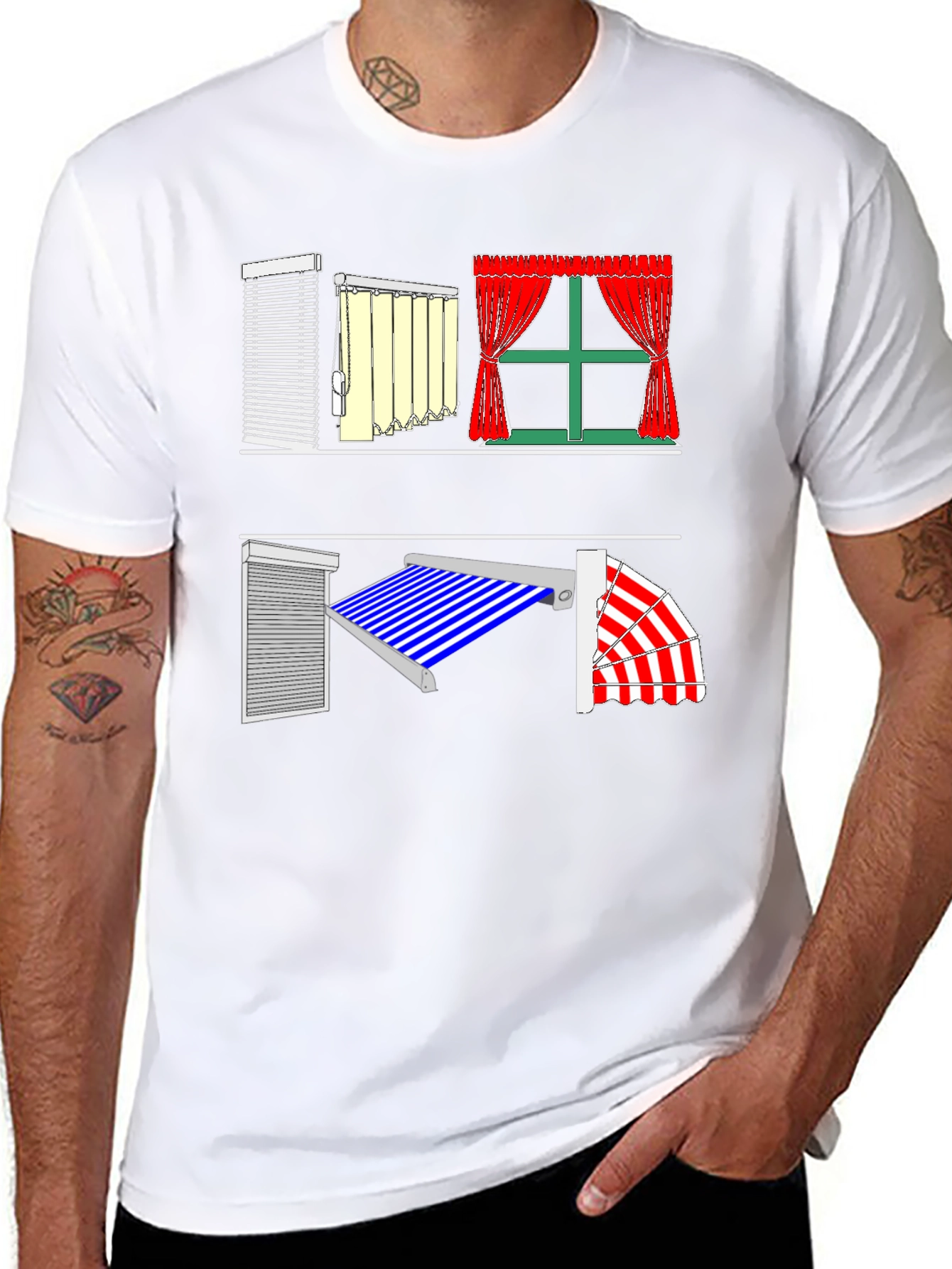 Novelty Window Blinds & Curtains T-Shirt