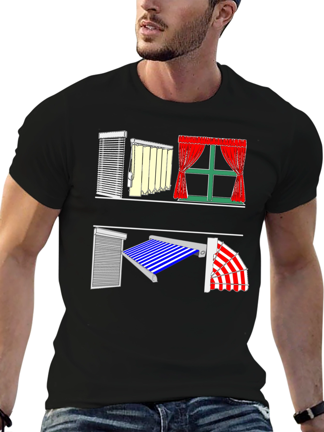 Novelty Window Blinds & Curtains T-Shirt