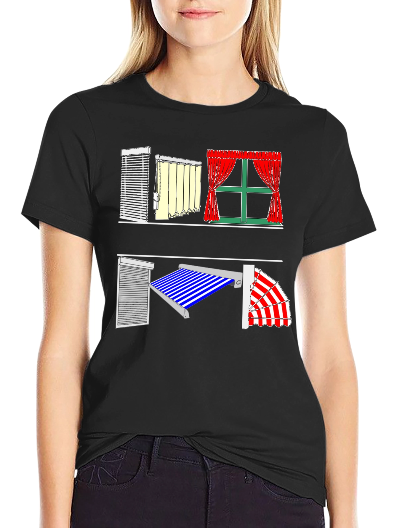 Novelty Window Blinds & Curtains T-Shirt