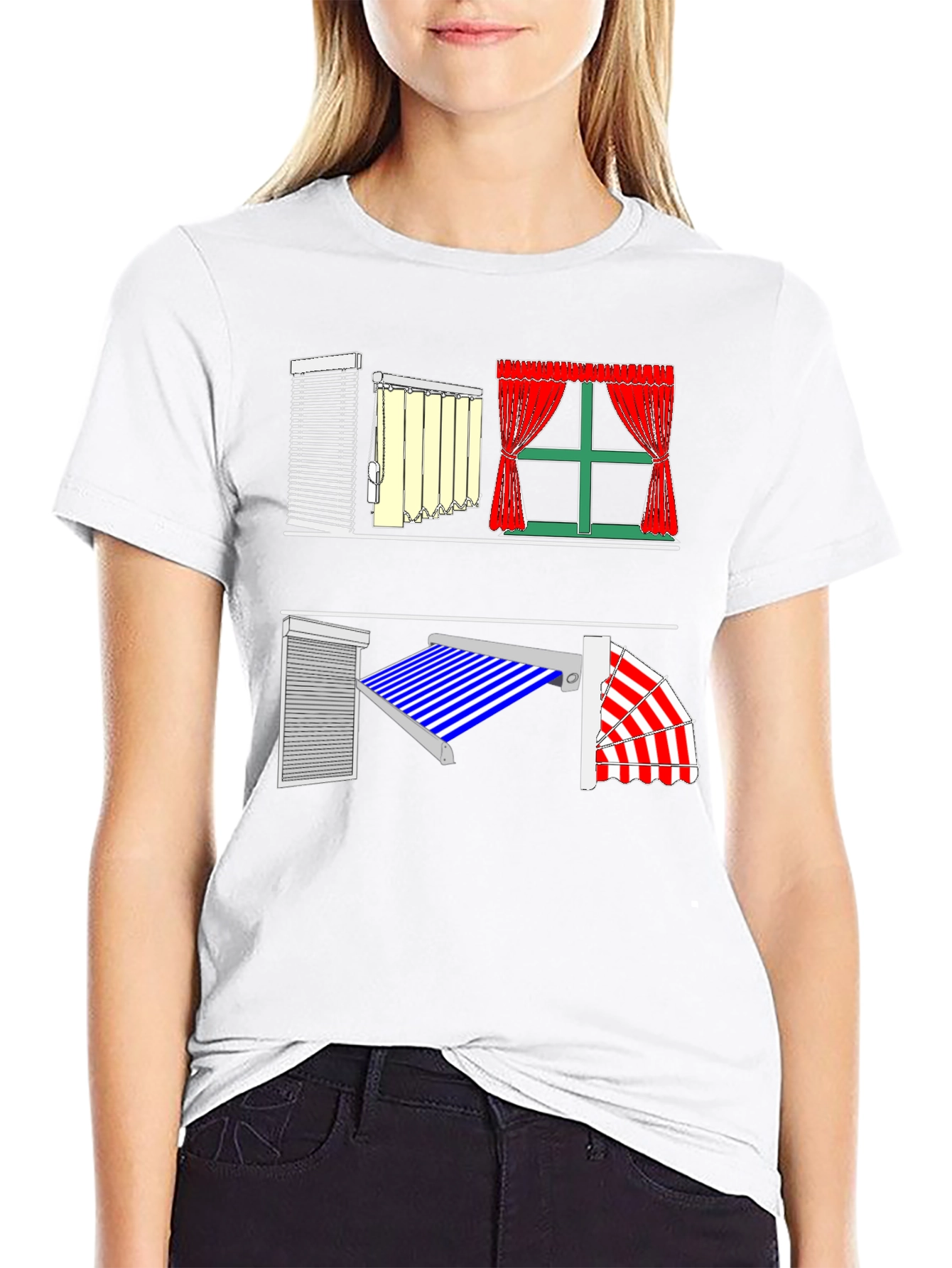 Novelty Window Blinds & Curtains T-Shirt
