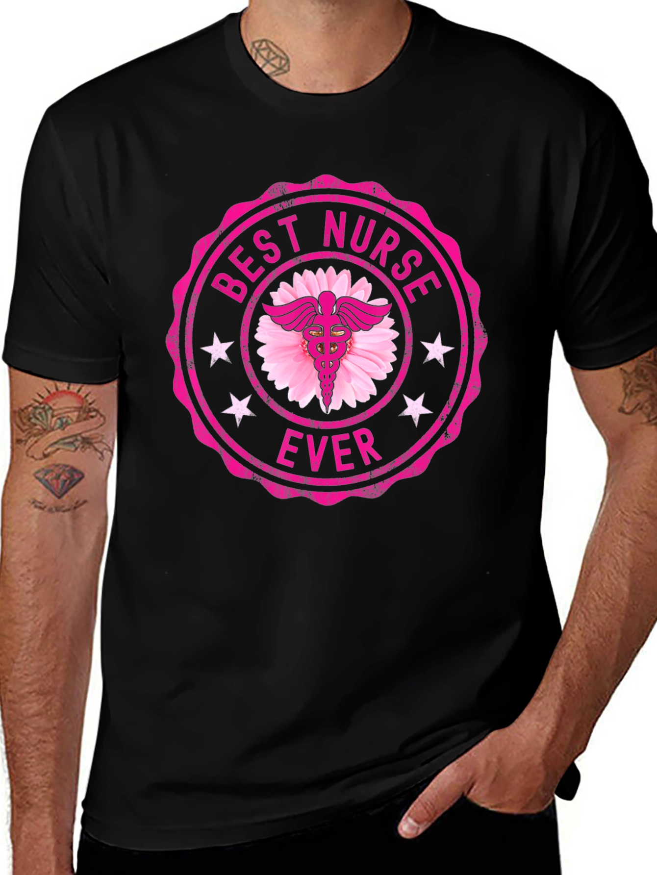 Best Nurse Ever Black T-Shirt