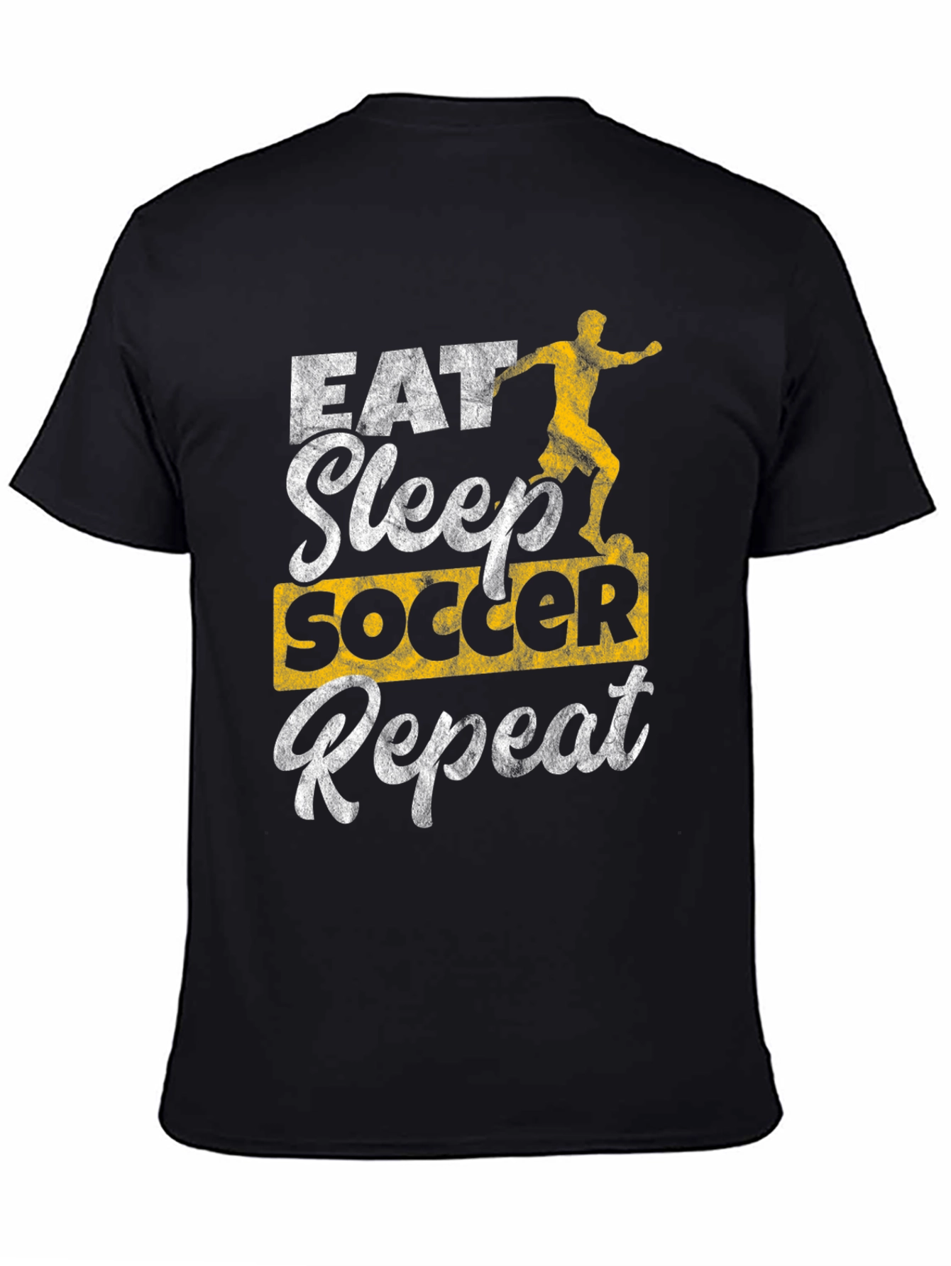Eat Sleep Soccer Repeat Graphic Tee