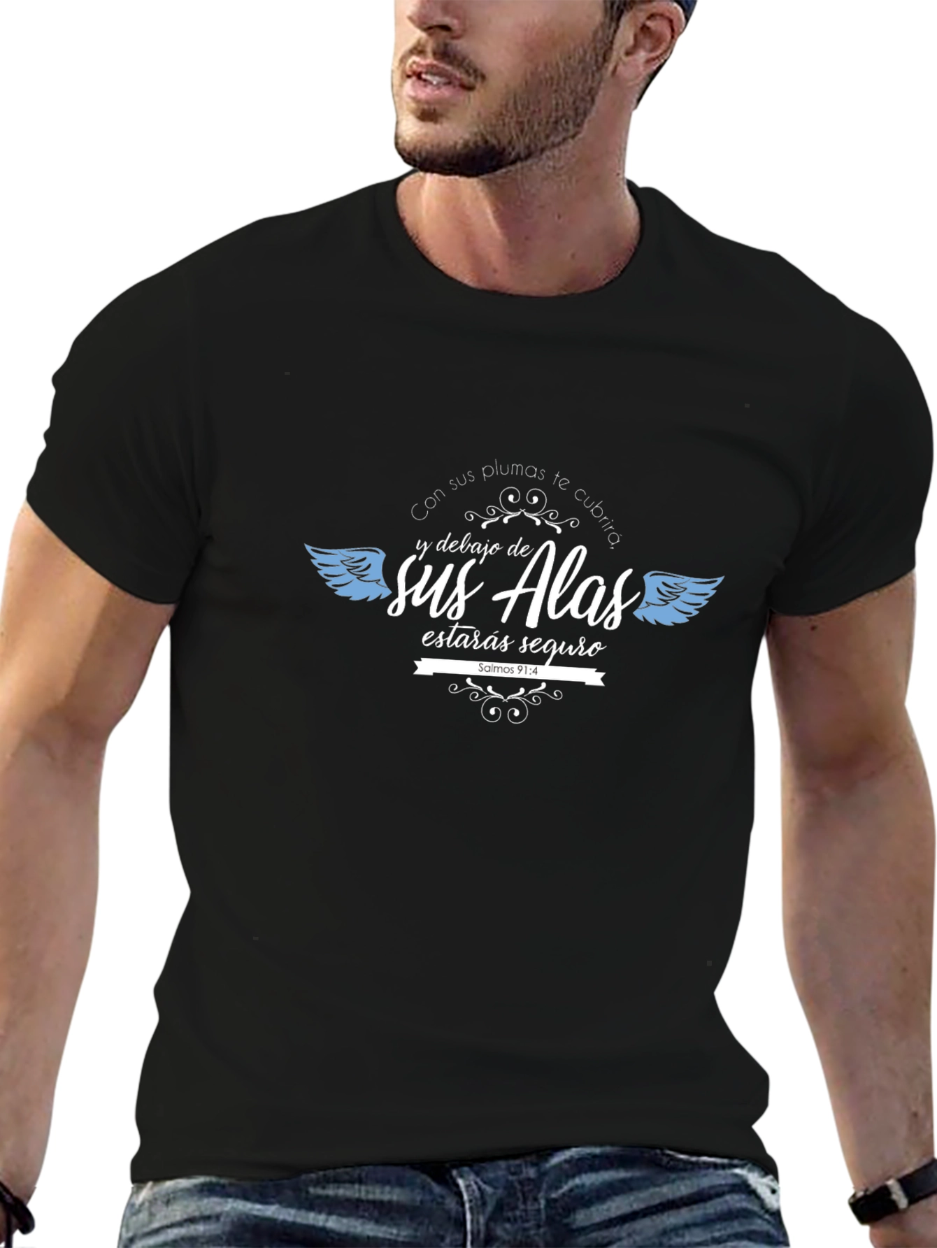 Wings of Protection T-Shirt - Psalm 91:4