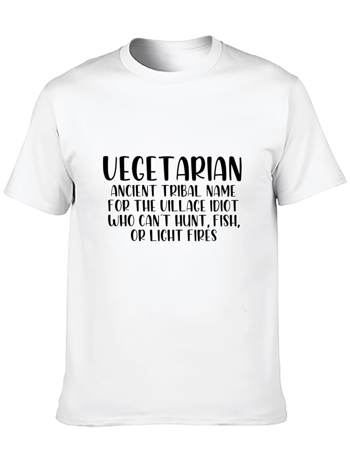 Vegetarian Tribal Name T-Shirt Funny Novelty Tee
