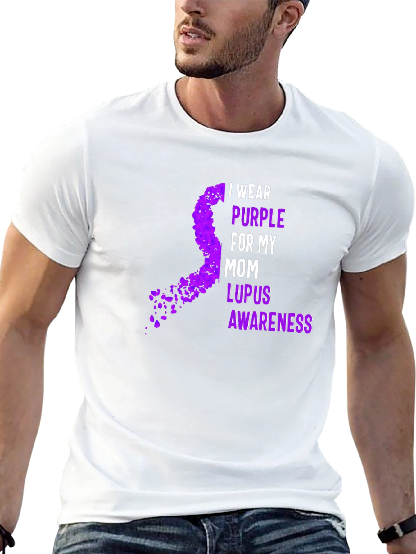 Purple Ribbon Lupus Awareness T-Shirt