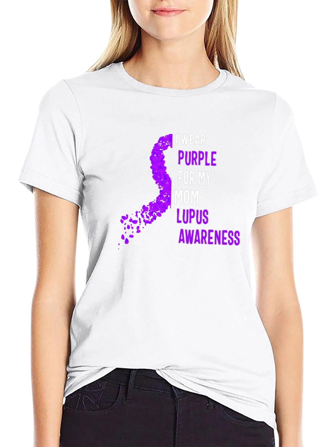 Purple Ribbon Lupus Awareness T-Shirt