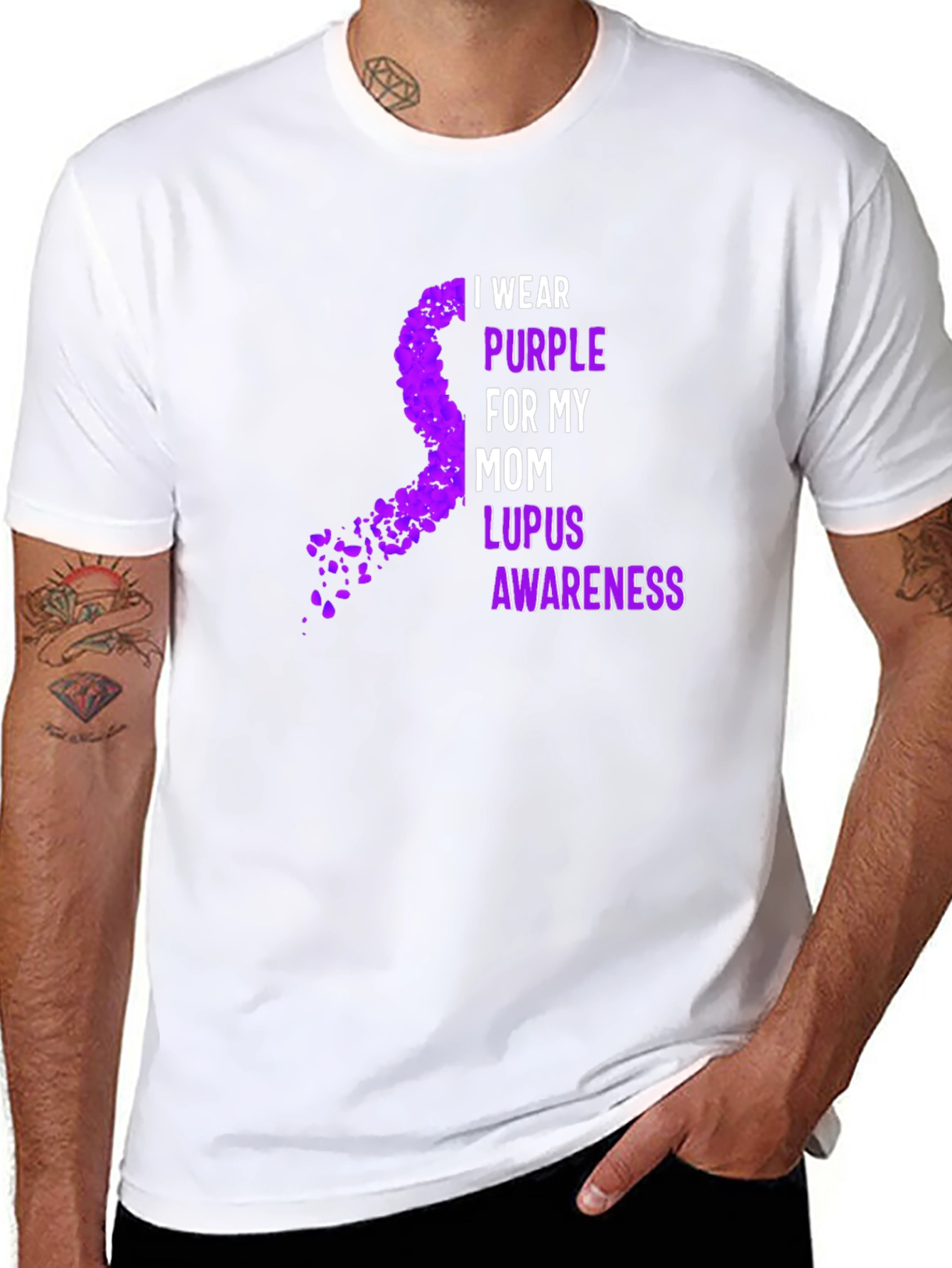 Purple Ribbon Lupus Awareness T-Shirt